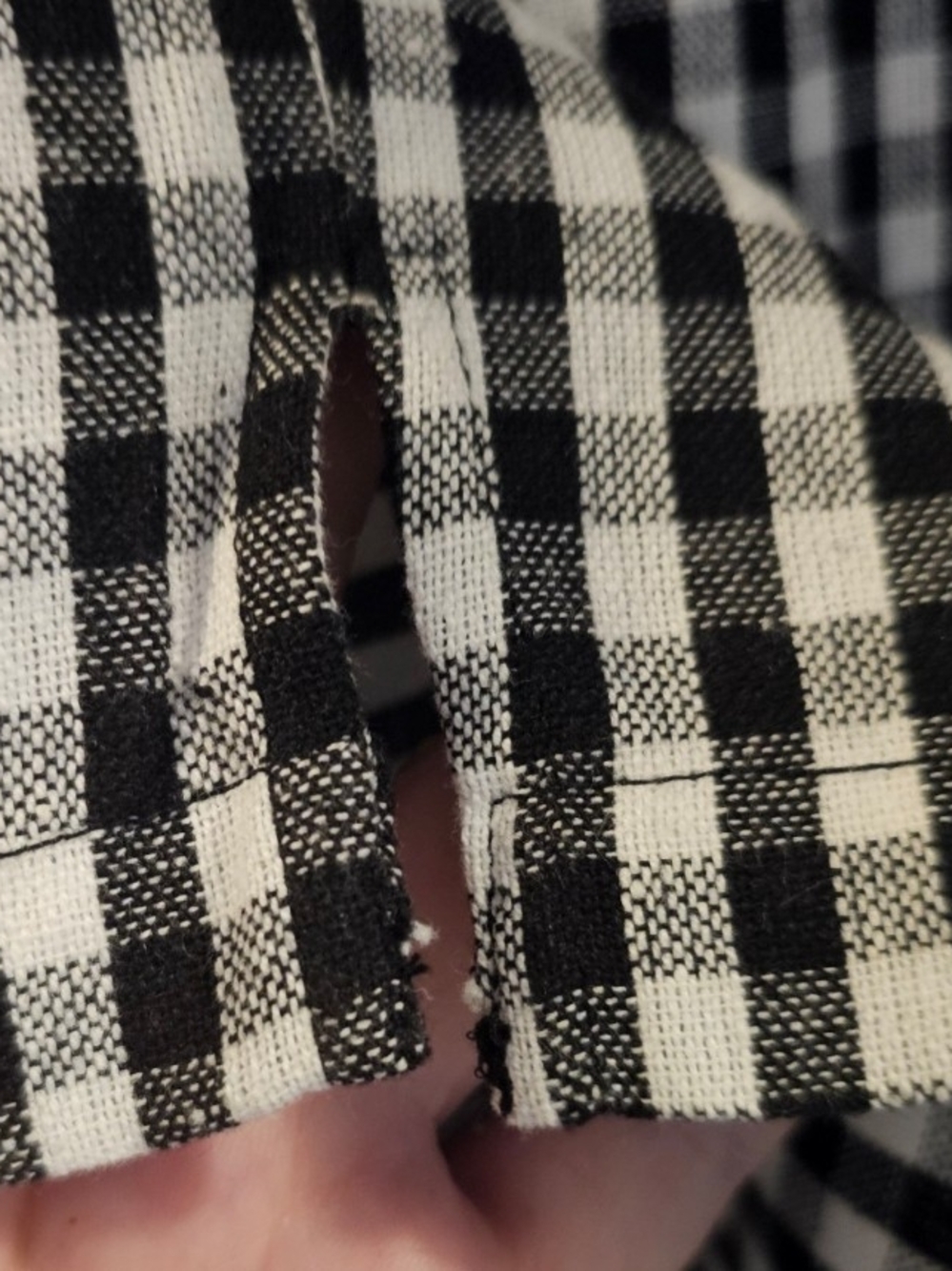 Serengeti Black and White Gingham Bermuda Shorts - Picture 3 of 5